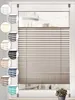 A collage of product color swatches next to a window with blinds. Produktbild-Vorschau