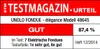 Das Unold Fondue élégance Modell 48645 erhielt im ETM Testmagazin (Heft 12/2014) die Note "gut" mit  Produktbild-Vorschau