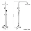 Homelody Duschsystem Retro Messing Duscharmatur Set Antik Produktbild-Vorschau 13