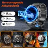 1500mAh Smartwatch Herren mit GPS integriert,24/7 Produktbild-Vorschau 9