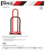 Yato YT-5405, Stahl, Schwarz, Rot, 450 mm, 200 mm Produktbild-Vorschau 9