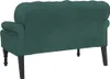 vidaXL Panca con schienale Verde scuro 119,5x64,5x75 cm Anteprima dell’immagine prodotto 6