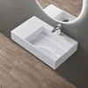 doporro Lavabo Suspendu Blanc 75cm Vasque à Poser Lave Voir les images du produit 1