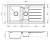 Faizee Home | Napoli Granitspüle Schwarz 100x50 cm | 2 Produktbild-Vorschau 6