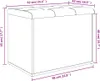 vidaXL Úložná lavica biela 62 x 42 x 45 cm Materiál na báze Náhľad obrázku produktu 7