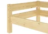 Einzelbett, Holzbett Kiefer massiv klar lackiert 90x200 Produktbild-Vorschau 8