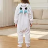 Schlafanzug Onesie Kigurumi Verkleidung Kostüm Weiß Einhorn Produktbild-Vorschau 4