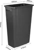 Jantex Slim Mülleimer Schwarz 80Ltr Produktbild-Vorschau 2