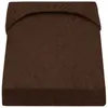 A brown fitted sheet is shown from a slightly elevated angle. Produktbild-Vorschau