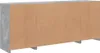 vidaXL Sideboard mit LED-Leuchten Betongrau 163x37x67 cm Produktbild-Vorschau 9