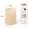 LED Kerze 4er Set creme mit Timer batteriebetrieben - 6,5 x Produktbild-Vorschau 3