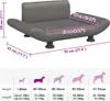 vidaXL Pelíšek pro psy šedý 70x45x28 cm Imitace kůže Náhled obrázku produktu 7