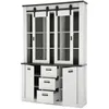 Buffetschrank SHELTON-61 in Pinie weiß Nb. mit anthrazit, Produktbild-Vorschau 3