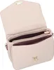 An open pink handbag with its interior visible. Voir les images du produit