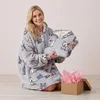 Bardzo Miękki Szlafrok Kocobluza Lazy Robe Szare Koty 100 Podgląd zdjęcia produktu 9