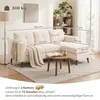 HOMCOM L-förmiges Sofa mit umkehrbarer Chaiselongue, Produktbild-Vorschau 3