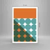 Poster - Poster ohne Rahmen - Koliken Türkis Orange - Produktbild-Vorschau 4