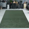 Bellissimo tappeto morbido con motivo a foglie in verde - Anteprima dell’immagine prodotto 1