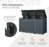 ML-Design 3-košový box na 3 koše, 240L 200x80x116,3 cm Náhled obrázku produktu 2