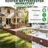 QEENTOE Rasenkante Metall Beetumrandung Mähkante Palisade, Produktbild-Vorschau 6