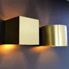Wandleuchte Aluminium G9 Up Down in Gold eckig warmweißes Produktbild-Vorschau 5