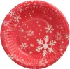 Tiefer runder Pappteller „Winterzeit“, Durchmesser 19 cm, Produktbild-Vorschau 1