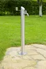 Wasserzapfsäule Garten rund Edelstahl 93 cm mit Produktbild-Vorschau 1