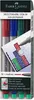 FABER-CASTELL NonPermanent Marker MULTIMARK M 4er Etui Produktbild-Vorschau 1