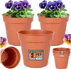 Runder Gartentopf aus Kunststoff 13 cm 3 Stk. Produktbild-Vorschau 8