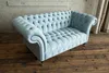 Chesterfield Leder Couch Sofa 2 Sitzer Polster Sofas Design Produktbild-Vorschau 5