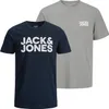 2er Pack JACK & JONES T-Shirts Logo Tee Crew Neck Produktbild-Vorschau 1