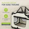 Juskys Hundetransportbox Lassie XL (beige) faltbar - 56 x Produktbild-Vorschau 6