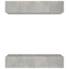 vidaXL TV Schränke 4 Stk. Betongrau 80x30x30 cm Produktbild-Vorschau 3