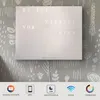 WordClock Jupiter Plain Gray - elegante Wortuhr in Deutsch Produktbild-Vorschau 4