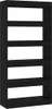 vidaXL Bücherregal/Raumteiler Schwarz 80x30x166 cm Produktbild-Vorschau 1