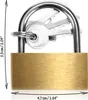 com-four® 4x Vorhängeschloss aus Messing - Produktbild-Vorschau 7