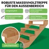 Terrassentreppe aus Lärche Treppe Stufen Wangentreppe Produktbild-Vorschau 2