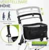 Juskys Indoor Rollator Aktiv - Tasche & Tablett - schmal & Produktbild-Vorschau 5