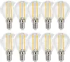 10 x ampoules LED filament G45 1W E14 110lm 840 blanc Voir les images du produit 1