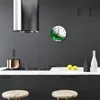 Glasuhr Wanduhr Küchenuhr Echt-Glas 30fi cm Abstrakte Produktbild-Vorschau 3