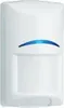 A white motion detector with a blue LED light. Produktbild-Vorschau