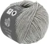 A ball of gray yarn with a label wrapped around it. Produktbild-Vorschau