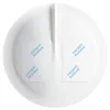A top-down view of two disposable breast pads with the brand logo printed on them. Produktbild-Vorschau