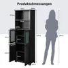 COSTWAY 163 cm hoher Badezimmerschrank, freistehender Produktbild-Vorschau 7