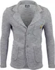 Reslad Herren Strick Sakko Blazer Strick-Jacke RS-1421 Grau Produktbild-Vorschau 5