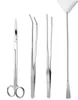 4PCS nerezové akvarijní nádrže vodní rostliny pinzeta a Náhled obrázku produktu 4