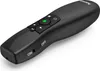 A black wireless laser presenter with a green light pointer. Voir les images du produit