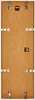 The back of a white picture frame, showing the backing board and fasteners. Produktbild-Vorschau