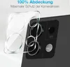 A close-up of a smartphone camera lens protector being applied to a smartphone. Produktbild-Vorschau