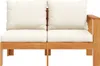 Design Gartensofa mit 1 Armlehne 2-Sitzer Massivholz Produktbild-Vorschau 4